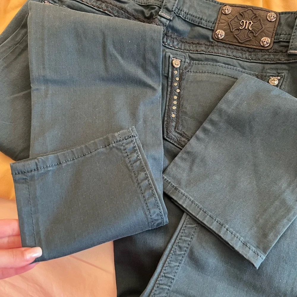 Miss Me Dark Blue Embellished Jeans - Picture 7 of 16